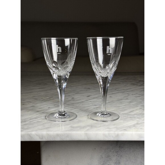 Set Of 8 Kagami Crystal Porto Wine Glass Made in Japan Royal Line Clear 5-6" - Picture 4 of 9